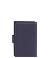 PIQUADRO CORNER SPECIALE GOMMATO Wasserdichter automatischer Kartenhalter Blau - Brieftaschen Herren - 2
