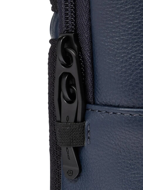 W137 One-Shoulder-Rucksack aus Leder Blau - PC-Rucks&auml;cke