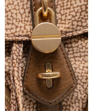 BORBONESE POCHE Rucksack mit Taschen beiger Meer - Damentaschen - 4