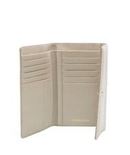 BORBONESE CLASSICA Damen Geldb&ouml;rse wei&szlig;e Baumwolle - Brieftaschen Damen - 2