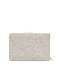 BORBONESE CLASSICA Mittelgro&szlig;e Geldb&ouml;rse mit M&uuml;nzfach wei&szlig;e Baumwolle - Damentaschen - 3