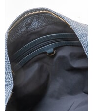 BORBONESE PLIE Mittelgro&szlig;e Hobo-Tasche blauer Lapislazuli - Damentaschen - 5