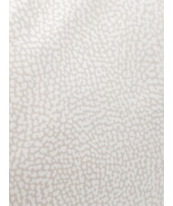 BORBONESE LUNA M Schultertasche wei&szlig;e Baumwolle - Damentaschen - 3