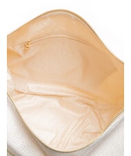 BORBONESE LUNA M Schultertasche wei&szlig;e Baumwolle - Damentaschen - 5