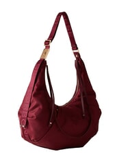 BORBONESE FOLD Schultertasche Merlot - Damentaschen - 3