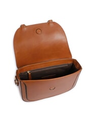 THE BRIDGE LUCE Mini-Schultertasche aus Leder Cognac / Gold - Damentaschen - 4