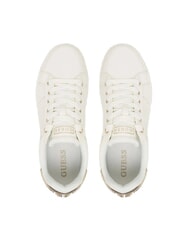 GUESS WESLI Turnschuhe Wei&szlig;es Gold - Damenschuhe - 4