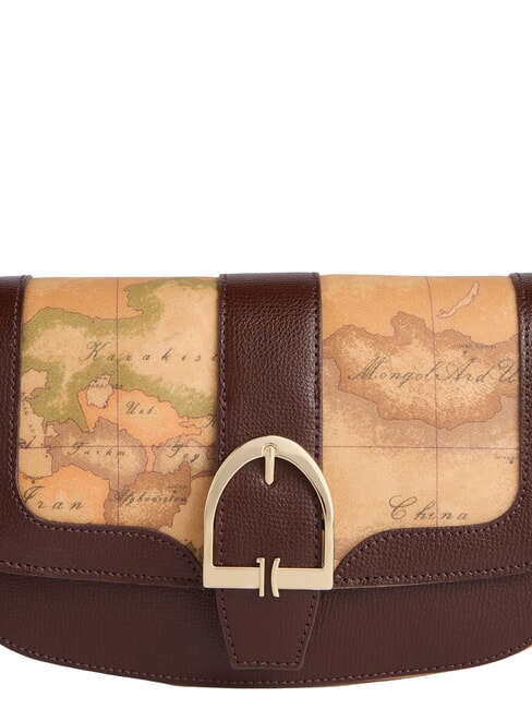 VALLEY GEO Umh&auml;ngetasche mit Schultergurt Mahagoni - Damentaschen