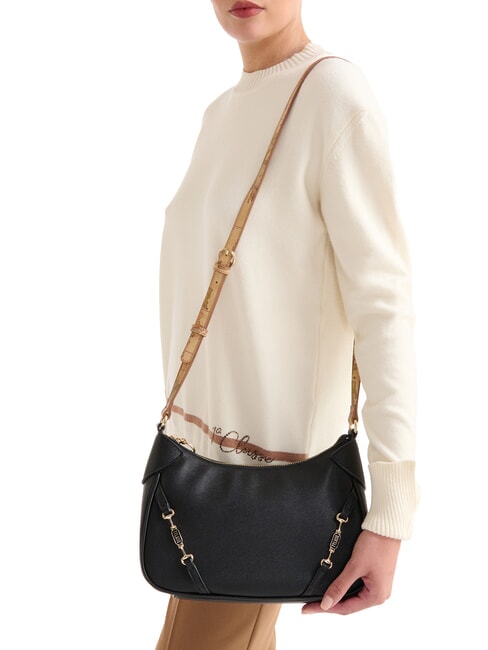 SCOTTISH CAVIAR Verstellbare Schultertasche Schwarz - Damentaschen