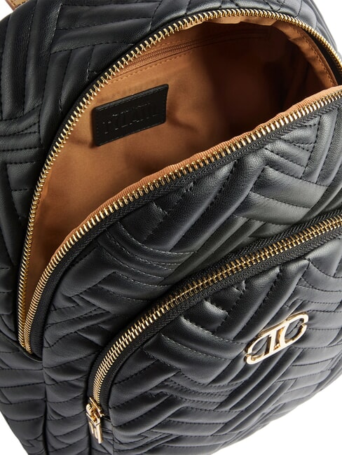 MATELASSE Rucksack aus Stoff in Nappa-Optik Schwarz - Damentaschen