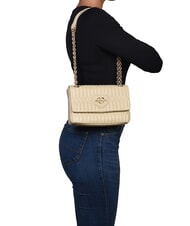 LOVE MOSCHINO BUBBLY LOVE Mini-Schultertasche / Umh&auml;ngetasche Butter - Damentaschen - 4