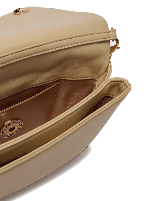 EMBOSSED Mini-Schultertasche Taupe - Damentaschen