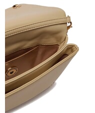 LOVE MOSCHINO EMBOSSED Mini-Schultertasche Taupe - Damentaschen - 3