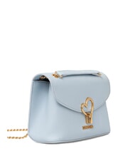LOVE MOSCHINO HEART TURNLOCK Wandelbare Schultertasche hellblau - Damentaschen - 2
