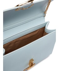 LOVE MOSCHINO HEART TURNLOCK Kleine Umh&auml;ngetasche hellblau - Damentaschen - 4