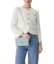 LOVE MOSCHINO HEART TURNLOCK Kleine Umh&auml;ngetasche hellblau - Damentaschen - 5