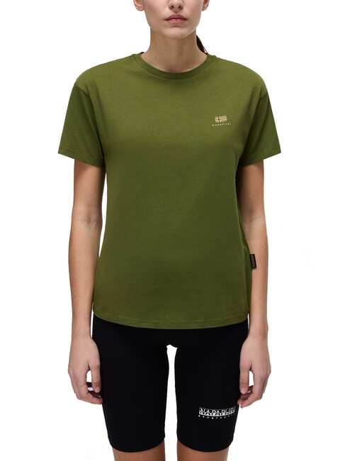 S-NINA Baumwoll-T-Shirt Torfmoos - T-Shirts und Tops f&uuml;r Damen