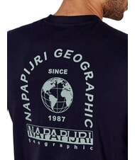 NAPAPIJRI S-DATI Baumwoll-T-Shirt blu marine - Herren-T-Shirts - 4