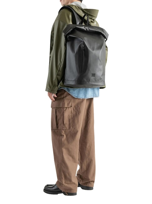 ROLL TOP Rucksack Gr&ouml;&szlig;e L, f&uuml;r 15"/16"-Laptop SCHWARZ - Rucks&auml;cke f&uuml;r Schule &amp; Freizeit