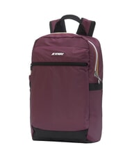 KWAY MID LAON Wasserabweisender Nylon-Rucksack violett-malvenfarbener Wein - Rucks&auml;cke f&uuml;r Schule &amp; Freizeit - 2