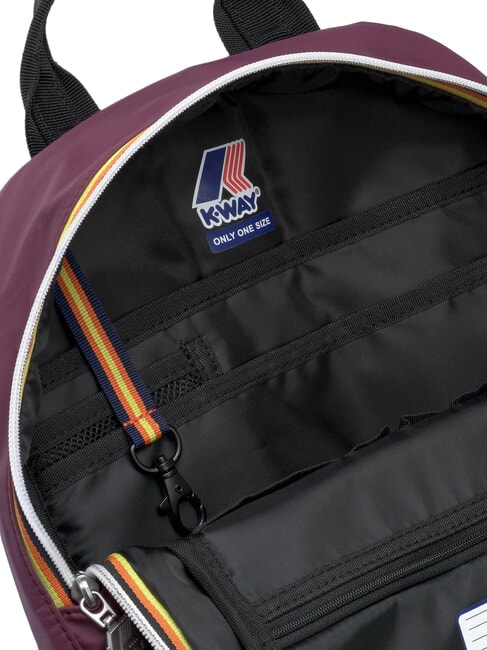MID LAON Wasserabweisender Nylon-Rucksack violett-malvenfarbener Wein - Rucks&auml;cke f&uuml;r Schule &amp; Freizeit