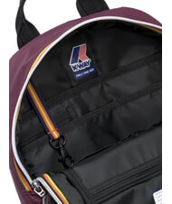 KWAY MID LAON Wasserabweisender Nylon-Rucksack violett-malvenfarbener Wein - Rucks&auml;cke f&uuml;r Schule &amp; Freizeit - 3