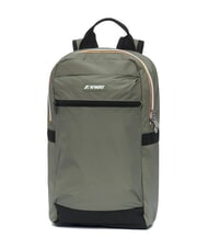 KWAY MID LAON Wasserabweisender Nylon-Rucksack gr&uuml;ne Flechten - Rucks&auml;cke f&uuml;r Schule &amp; Freizeit - 2