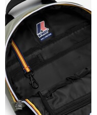 KWAY MID LAON Wasserabweisender Nylon-Rucksack gr&uuml;ne Flechten - Rucks&auml;cke f&uuml;r Schule &amp; Freizeit - 3