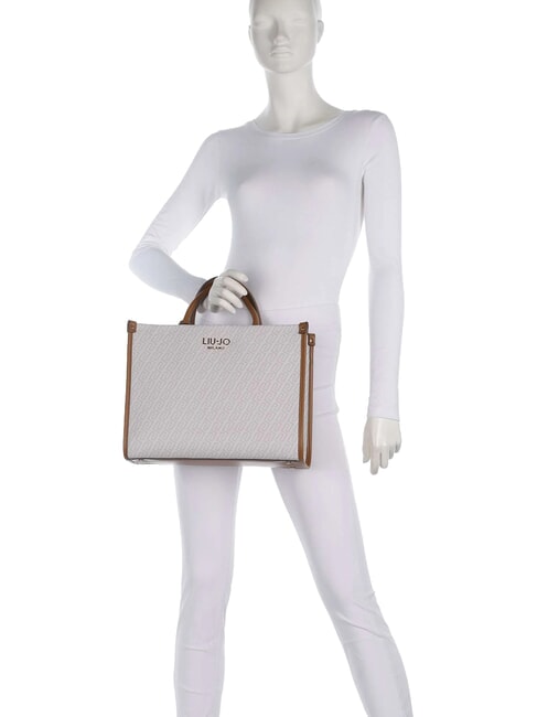 RIDHI Handtasche mit Schulterriemen Naturholz/Rotholz - Damentaschen