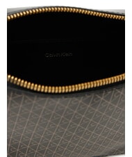 CALVIN KLEIN COATED EMBLEM Mini-Schultertasche Black AOP - Damentaschen - 5