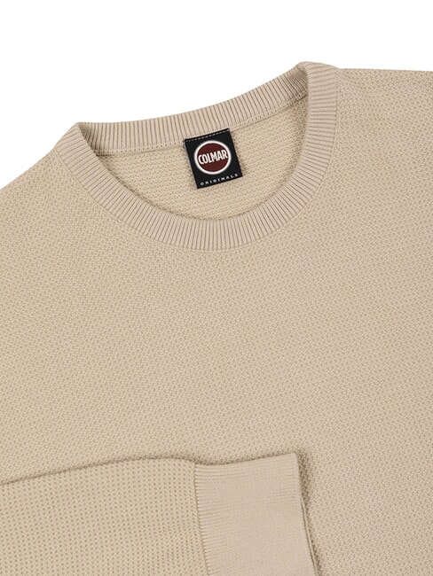 ORIGINALS BAFFLE Baumwollpullover mit Rundhalsausschnitt Jute - Herrenpullover