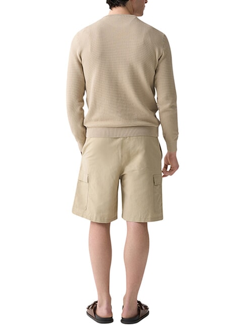 ORIGINALS BAFFLE Baumwollpullover mit Rundhalsausschnitt Jute - Herrenpullover