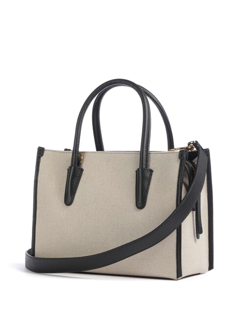 MYRTHA26 CANVAS Handtasche mit Schulterriemen natur / schwarz - Damentaschen