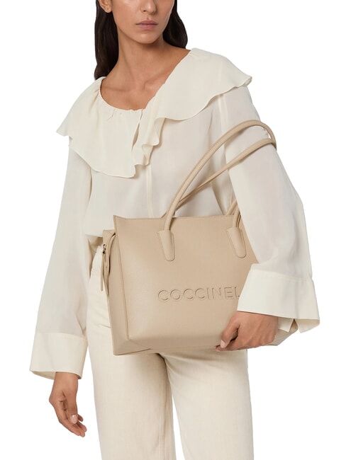 MYRTHA26 Schultertasche, Leder Sandmuschel - Damentaschen