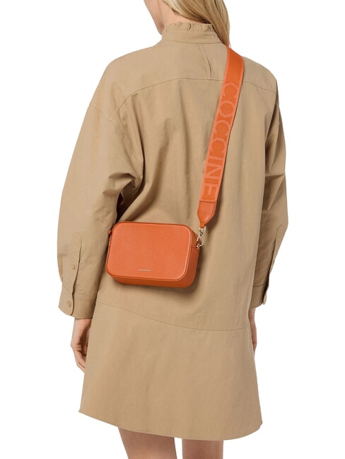 TEBE Schultertasche aus strukturiertem Leder Krabbe - Damentaschen