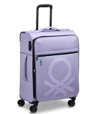 BENETTON By DELSEY COLOR BLOCK Mittlerer Trolley, ausziehbar Lavendel - Halbharte Trolleys - 3