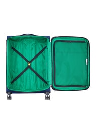 BENETTON COLOR BLOCK Gro&szlig;er, erweiterbarer Trolley Blau - Halbharte Trolleys - 2