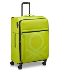 BENETTON By DELSEY COLOR BLOCK Gro&szlig;er, erweiterbarer Trolley blaugr&uuml;n - Halbharte Trolleys - 3