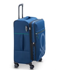 BENETTON By DELSEY COLOR BLOCK Mittlerer Trolley, ausziehbar Blau - Halbharte Trolleys - 4