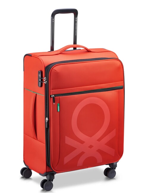 COLOR BLOCK Mittlerer Trolley, ausziehbar ROT - Halbharte Trolleys