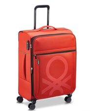 BENETTON COLOR BLOCK Mittlerer Trolley, ausziehbar ROT - Halbharte Trolleys - 3