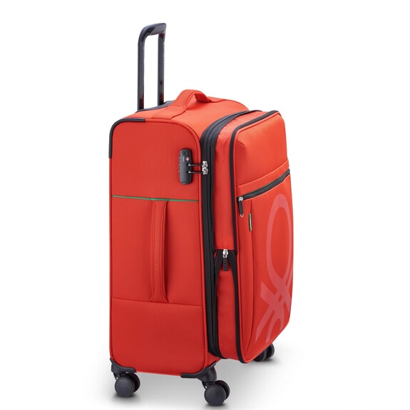 COLOR BLOCK Mittlerer Trolley, ausziehbar ROT - Halbharte Trolleys