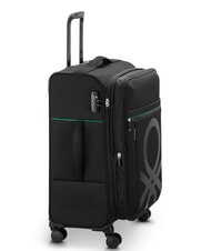 BENETTON By DELSEY COLOR BLOCK Mittlerer Trolley, ausziehbar Schwarz - Halbharte Trolleys - 4