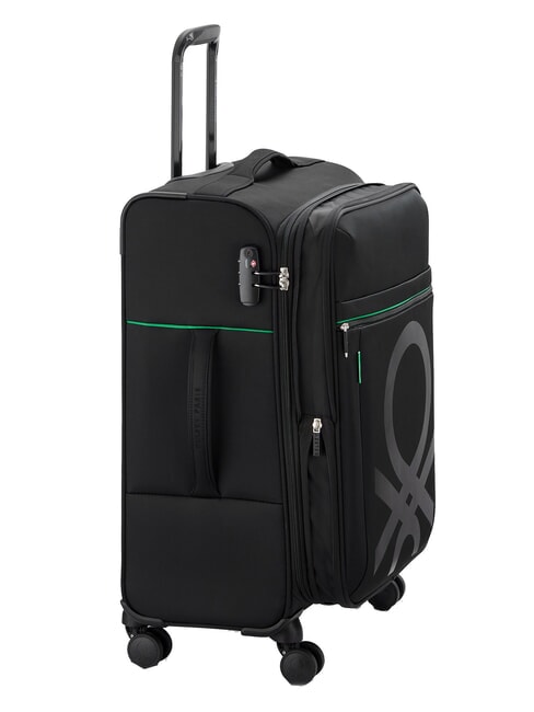 COLOR BLOCK Erweiterbare Kabine + Mittlerer + Gro&szlig;er Trolley-Satz Schwarz - Trolleyset