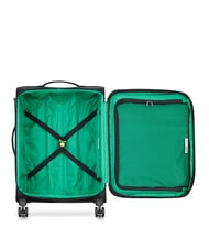 BENETTON By DELSEY COLOR BLOCK Erweiterbare Kabine + Mittlerer + Gro&szlig;er Trolley-Satz Schwarz - Trolleyset - 3