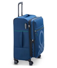BENETTON By DELSEY COLOR BLOCK Erweiterbare Kabine + Mittlerer + Gro&szlig;er Trolley-Satz Blau - Trolleyset - 2