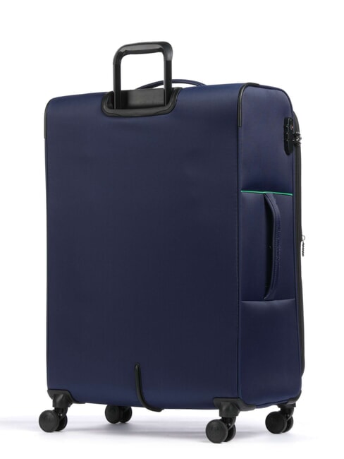 COLOR BLOCK Gro&szlig;er, erweiterbarer Trolley Blau - Halbharte Trolleys