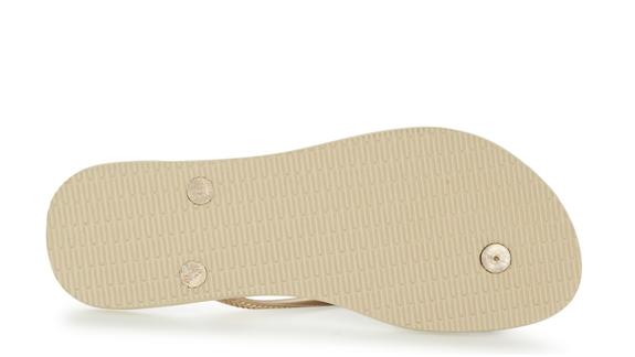 Infradito SCHLANK SANDGRAU / HELLGOLD - Damenschuhe