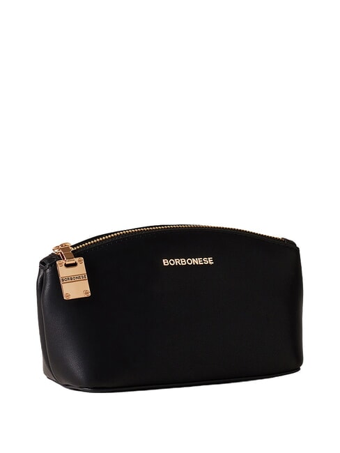 LETTERING Mini-Kulturbeutel aus Leder Schwarz - Etuitaschen &amp; Necessaire