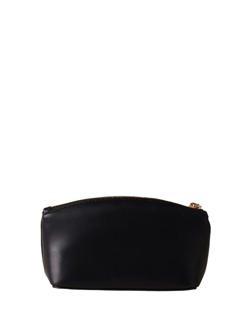 LETTERING Mini-Kulturbeutel aus Leder Schwarz - Etuitaschen &amp; Necessaire